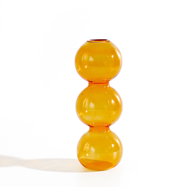 Rynx Retro Glass Spherical Colorful Vase