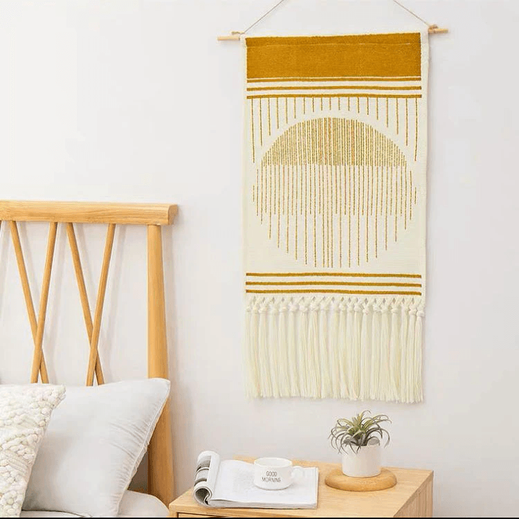 Rynx Bohemian Geometric Tufted Wall Tapestry