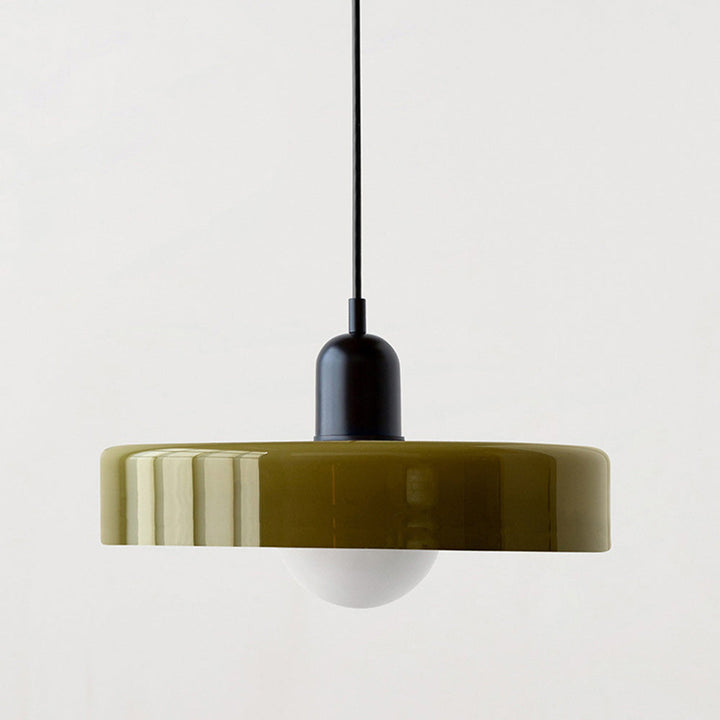 Lisslune | Scandi Bauhaus Pendant Light – Stylish Orange Ceiling Lamp for Contemporary Spaces