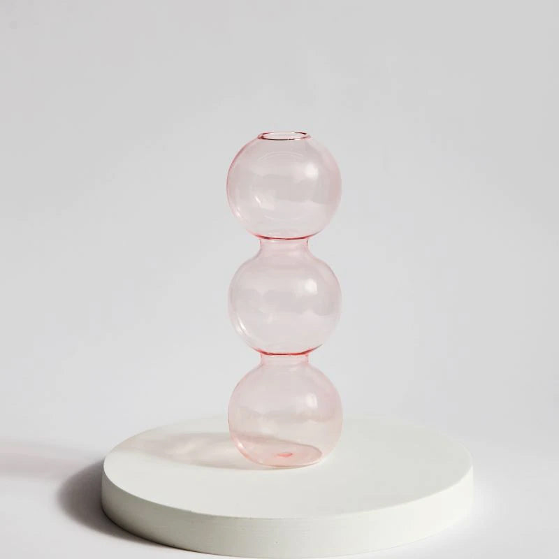 Rynx Retro Glass Spherical Colorful Vase