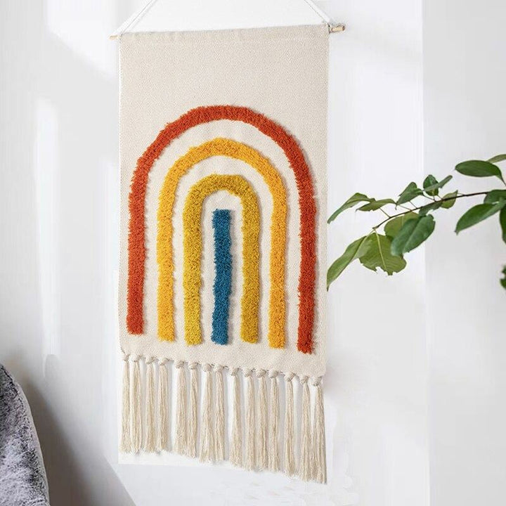 Rynx Bohemian Geometric Tufted Wall Tapestry