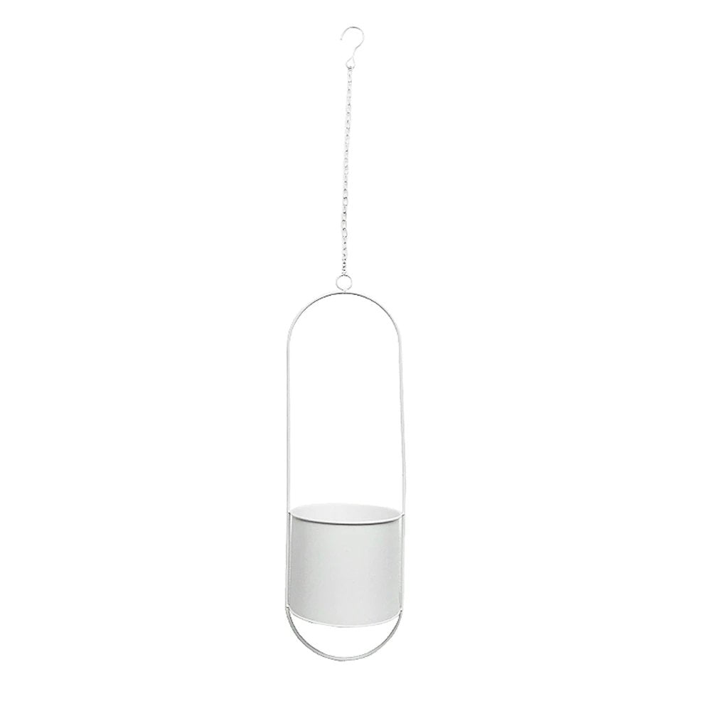 Lisslune | DecoBloom Hanging Planter – Elegant Indoor & Outdoor Metal Plant Pot with Chain