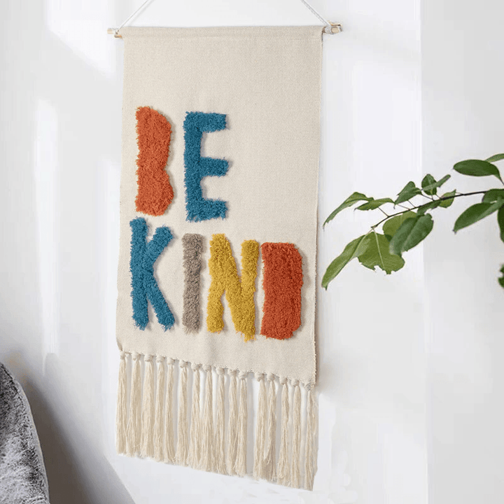 Rynx Bohemian Geometric Tufted Wall Tapestry