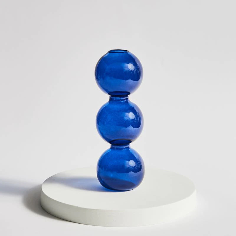 Rynx Retro Glass Spherical Colorful Vase