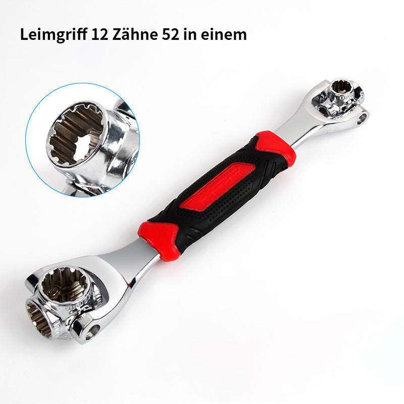 Lisslune | 52 in 1 Universal 360° Rotating Head Rubber Grip Socket Wrench