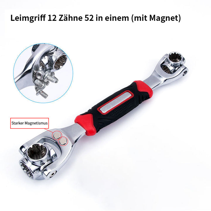 Lisslune | 52 in 1 Universal 360° Rotating Head Rubber Grip Socket Wrench