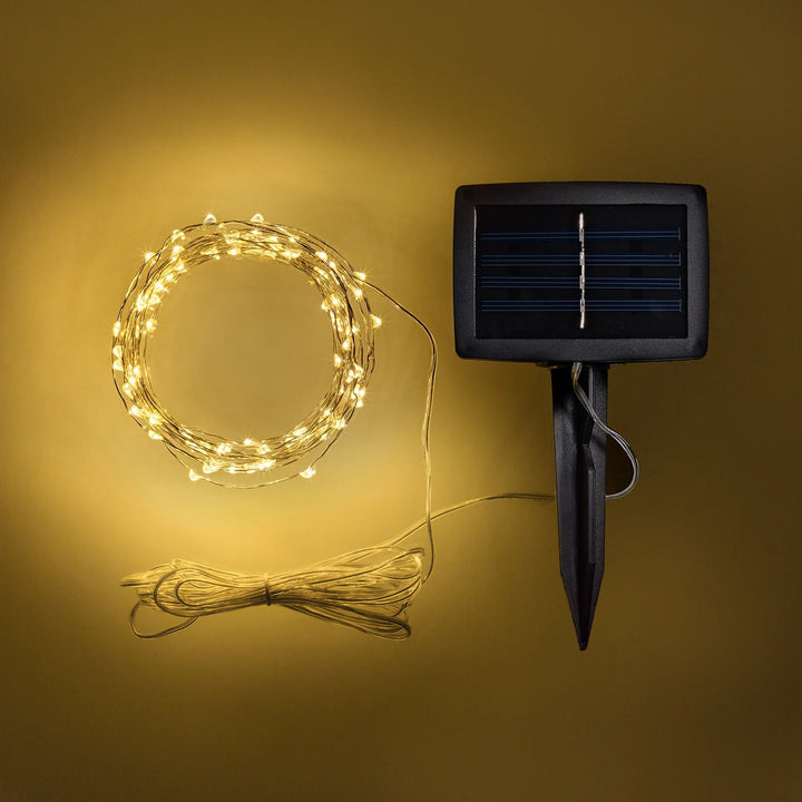Lisslune | 100er LED Micro Solar String Lights warm white