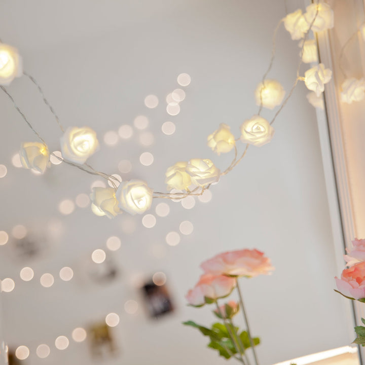 Lisslune | 30 LED Rose Fairy Lights warm white