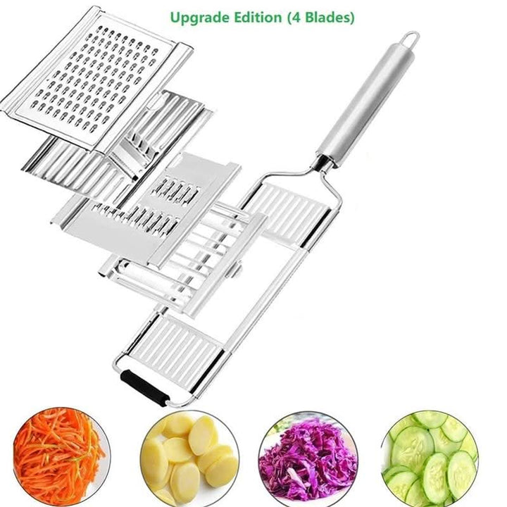 Lisslune | Versatile kitchen slicer with 4 stainless steel blades