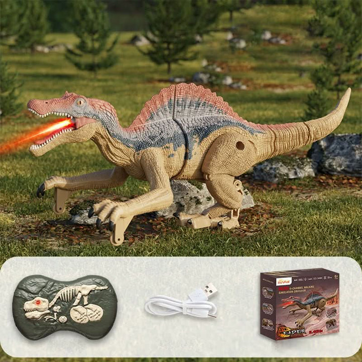 Lisslune | RoarBot RC Dino – Remote-controlled dinosaur with light, sound & fog