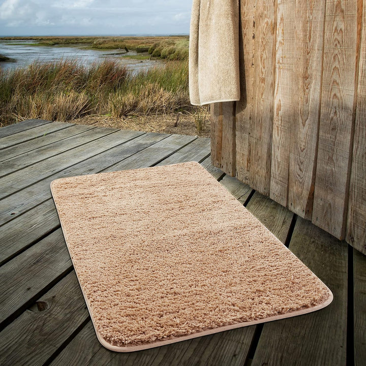 Lisslune | PlushHaven Bath Mat – Ultra Soft Microfiber Non-Slip Mat with Quick Water Absorption