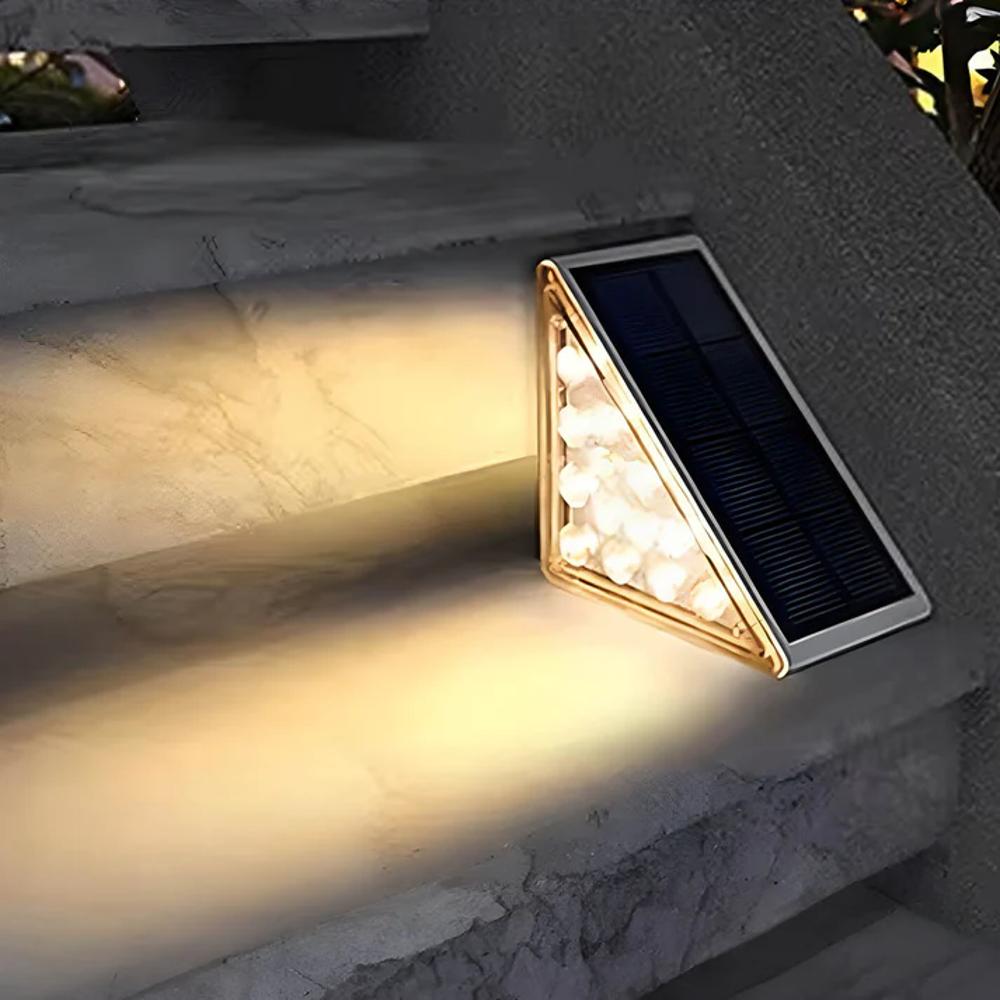 Lisslune | Outdoor Solar Stair Lights | Energy-Efficient LED. Weather-Resistant & Ideal for Garden Pathways and Driveways