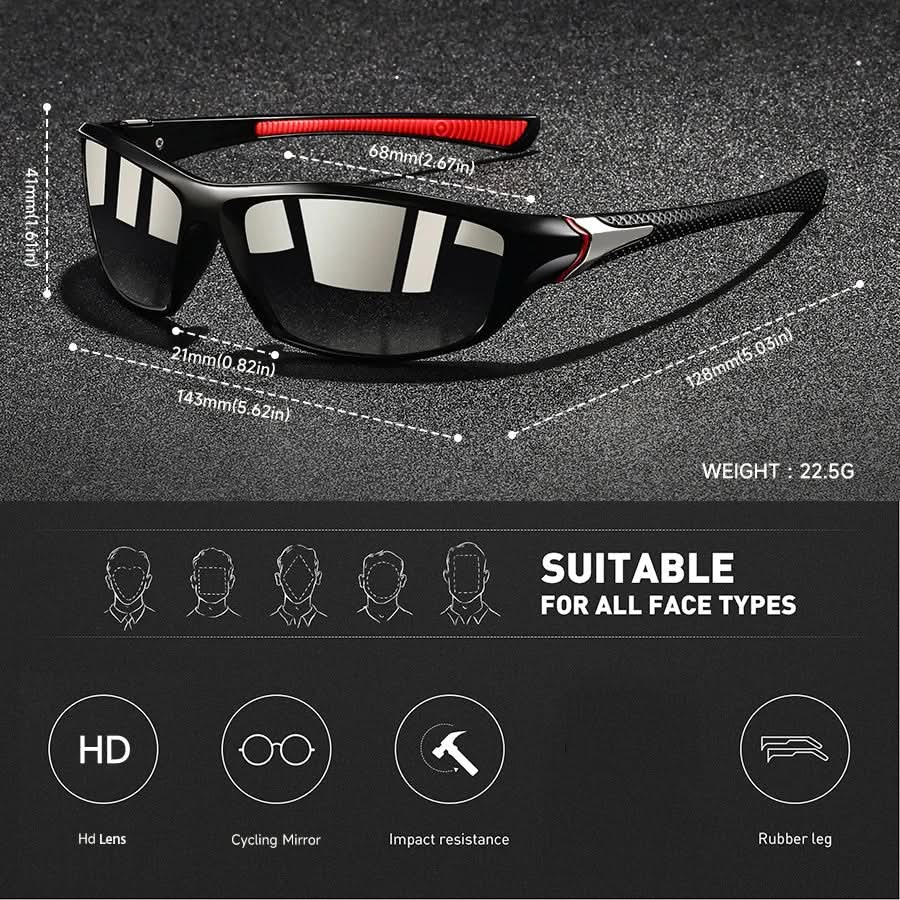 Lisslune | Polarized Sport Sunglasses with UV400 Protection