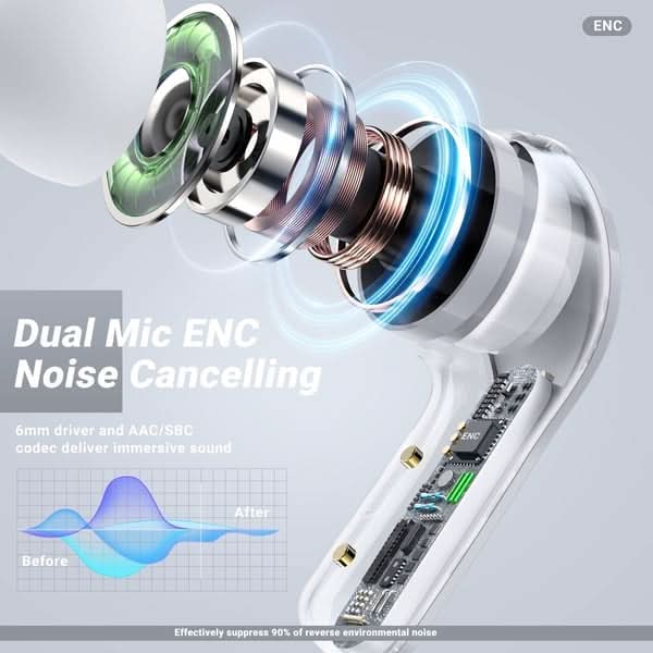 Lisslune | Wireless Bluetooth headphones with brilliant sound and LED display