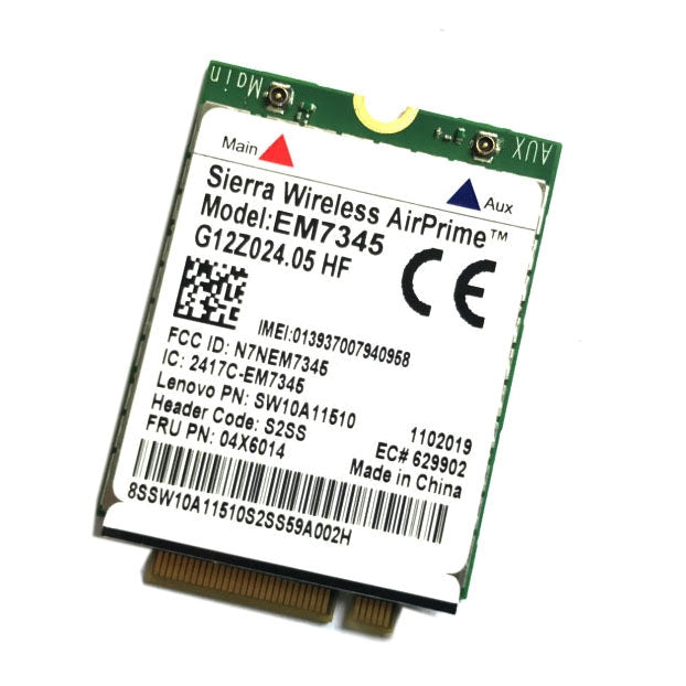 Lisslune | EM7345 4G Module NGFF M.2 WWAN Card 04 x 6014 4G LTE / HSPA + 42Mbps Card for Lenovo IBM / ThinkPad T450 / X240
