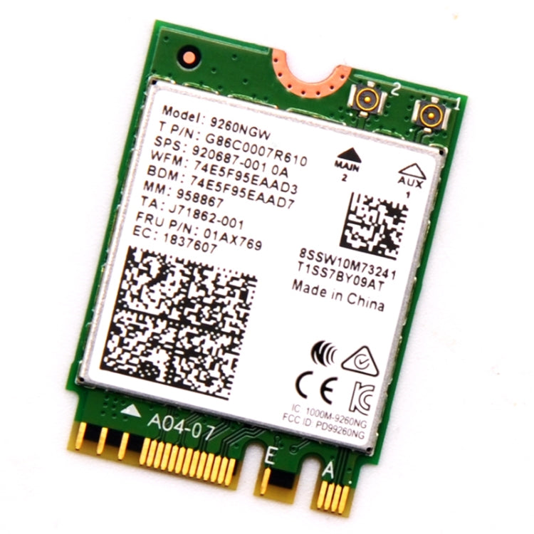 Lisslune | 9260NGW Wireless-AC Dual Band 802.11ac 1730Mbps Bluetooth 5.0 WLAN network card