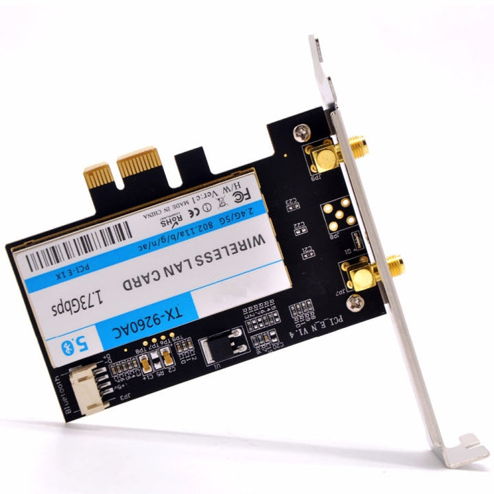 Lisslune | TX-9260AC Wireless-AC Dual Band 802.11ac 1730Mbps Desktop PCI-e WiFi Adapter + Bluetooth 5.0 WLAN Network Card for Intel 9260ac