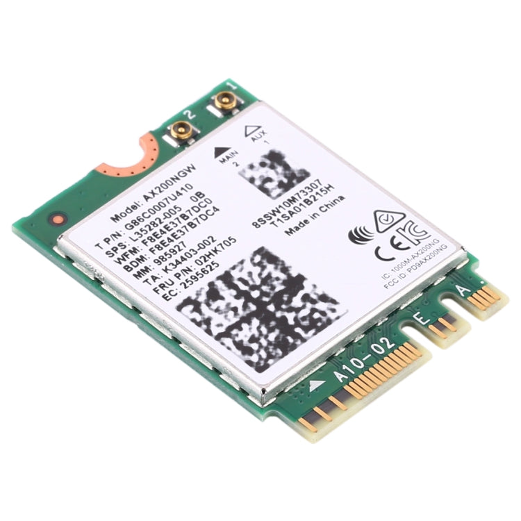 Lisslune | Dual Band AX200 2400Mbps Wireless AX200NGW NGFF M.2 Bluetooth 5.0 Wifi Network Card 2.4G/5G 802.11 ac/ax