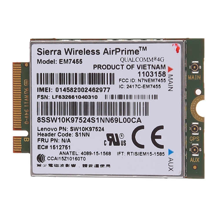 Lisslune | EM7455 Sierra Wireless FDD/TDD LTE Cat6 4G Module, 4G CARD for Lenovo Laptop ThinkPad P50 P50S P40 Yoga L460 T460 T460P T460S