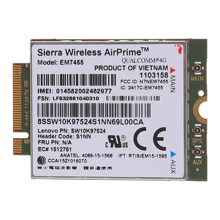 Lisslune | EM7455 Sierra Wireless FDD/TDD LTE Cat6 4G Module, 4G CARD for Lenovo Laptop ThinkPad P50 P50S P40 Yoga L460 T460 T460P T460S
