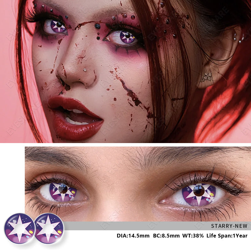 Rynx Cosplay Starry 14.5 mm 1 Pair | 1 Year