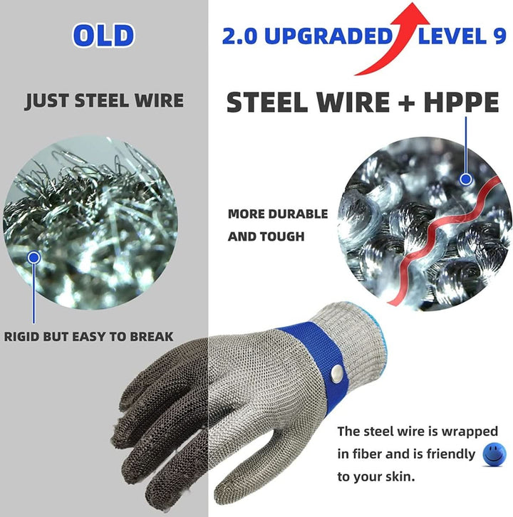 Lisslune | Stainless Steel Safety Gloves with Maximum Cut Resistance