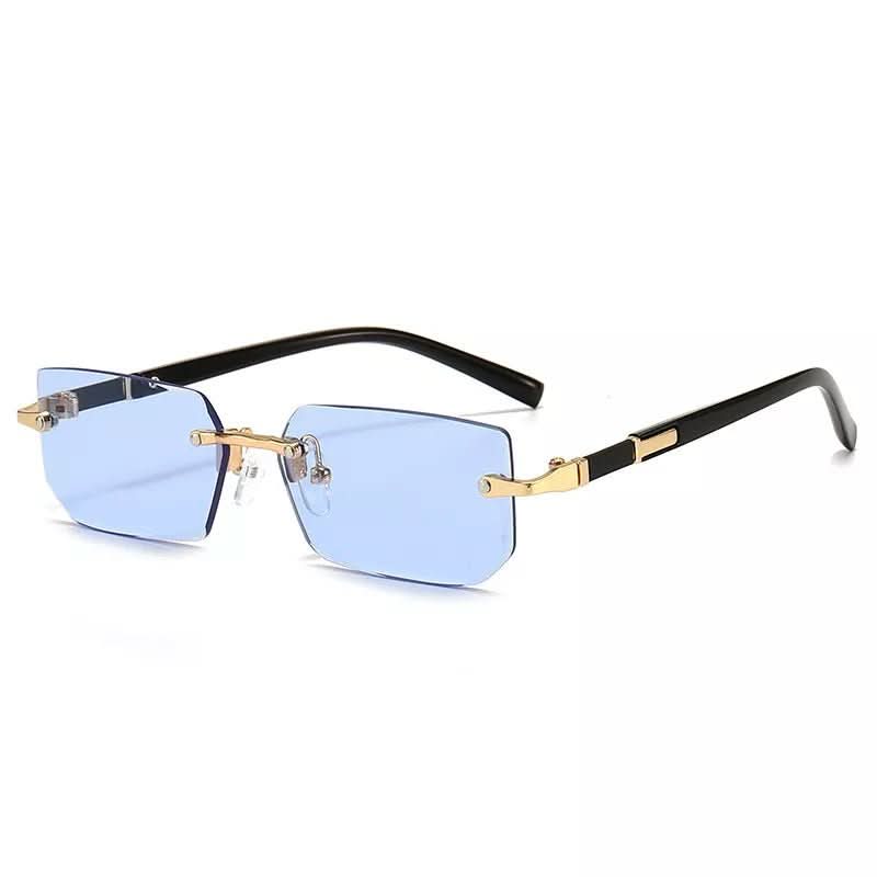 Lisslune | Rectangular rimless sunglasses with UV400 protection