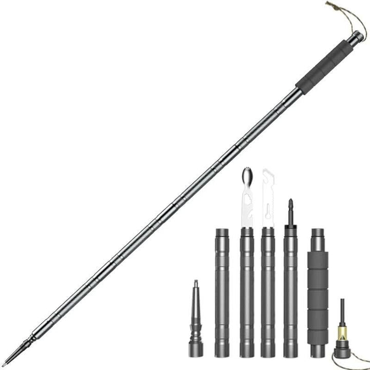 Lisslune | Foldable Hiking Pole with Integrated Multitool
