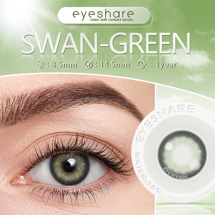 Rynx Swan Green 14.5mm 1 Pair | 1 Year