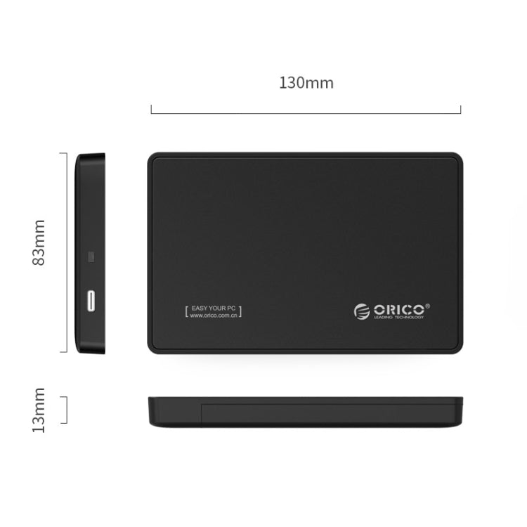 Lisslune | ORICO 2.5 inch Type-C Hard Drive Enclosure