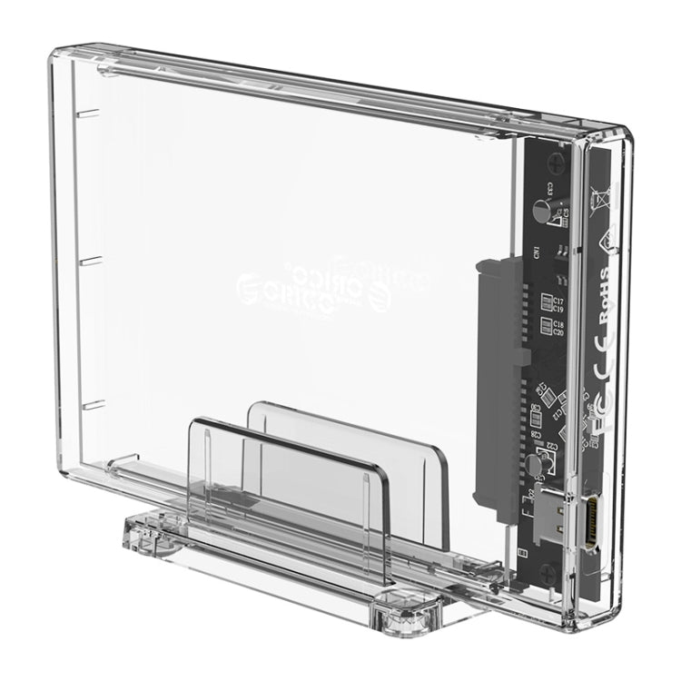 Lisslune | Transparent Series 2.5 Inch 10Gbps Hard Drive Enclosure with Stand