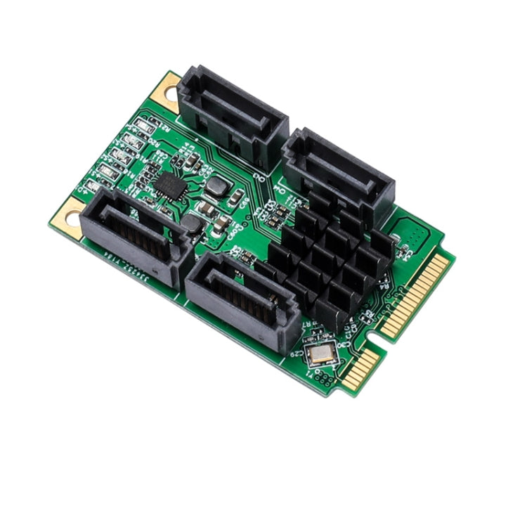 Lisslune | 4 Port SATA III 6G Mini PCI Express Marvel 88SE9215 Controller Card