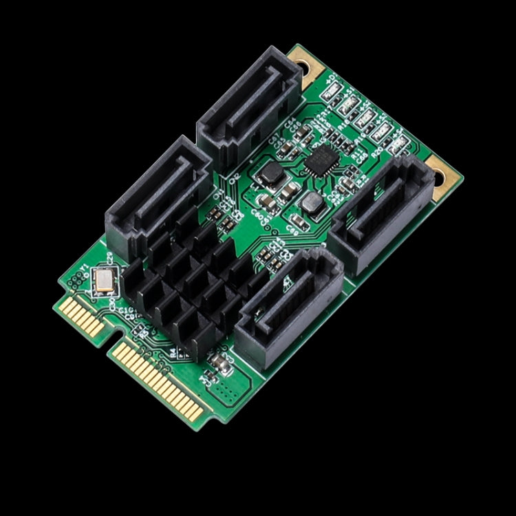 Lisslune | 4 Port SATA III 6G Mini PCI Express Marvel 88SE9215 Controller Card