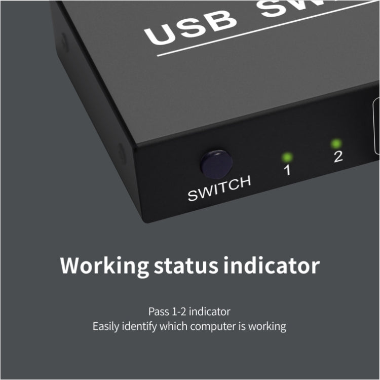 Lisslune | 2x4 USB Switch 2 Port PCs Share 4 Devices for Printer Keyboard Mouse Monitor