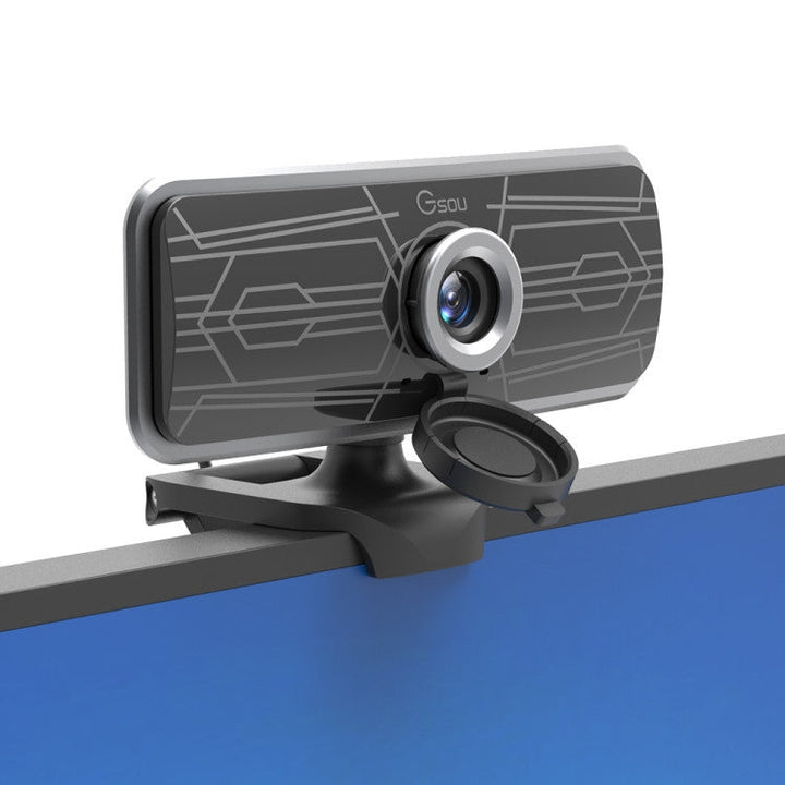 Lisslune | Gsou T16s 1080P HD Webcam with Cover Built-in Microphone for Online Courses Conference Video
