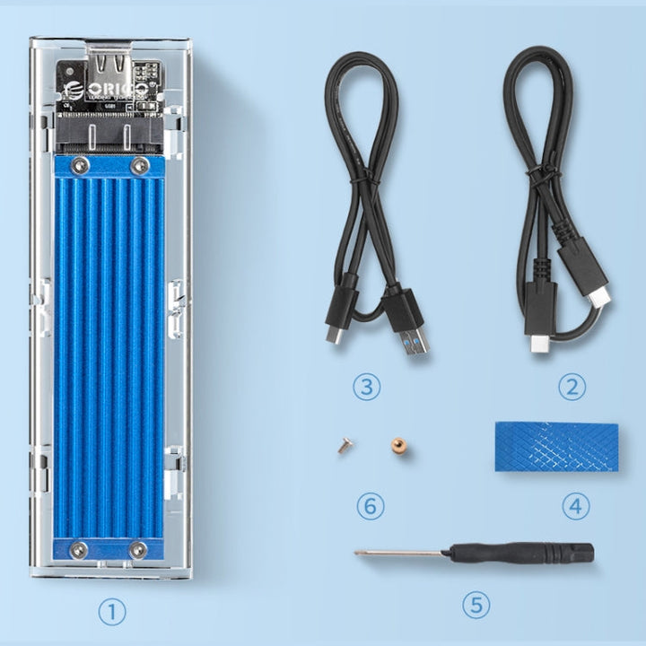 Lisslune | ORICO TCM2M-C3 M.2 SSD Dual Protocol Hard Drive Enclosure