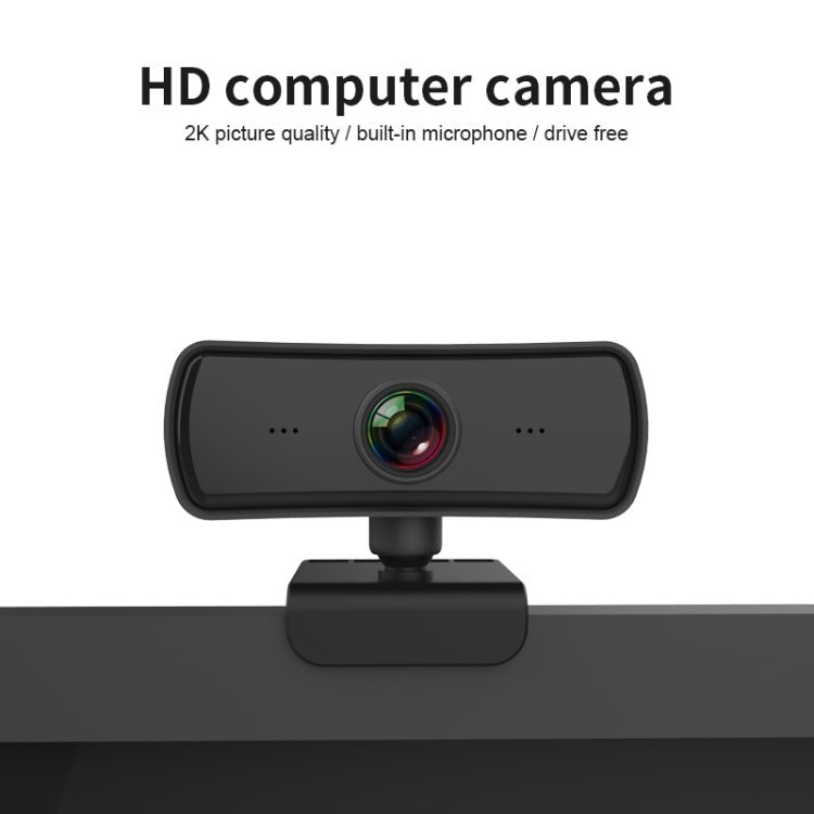 Lisslune | C3 400W Pixels 2K Resolution Autofocus HD 1080P Webcam 360 Rotation For Live Streaming Video Conference Work Webcam With Microphone USB Driver-Free