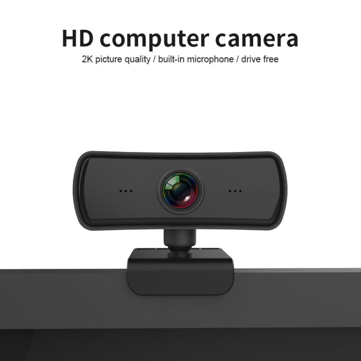 Lisslune | C3 400W Pixels 2K Resolution Autofocus HD 1080P Webcam 360 Rotation For Live Streaming Video Conference Work Webcam With Microphone USB Driver-Free