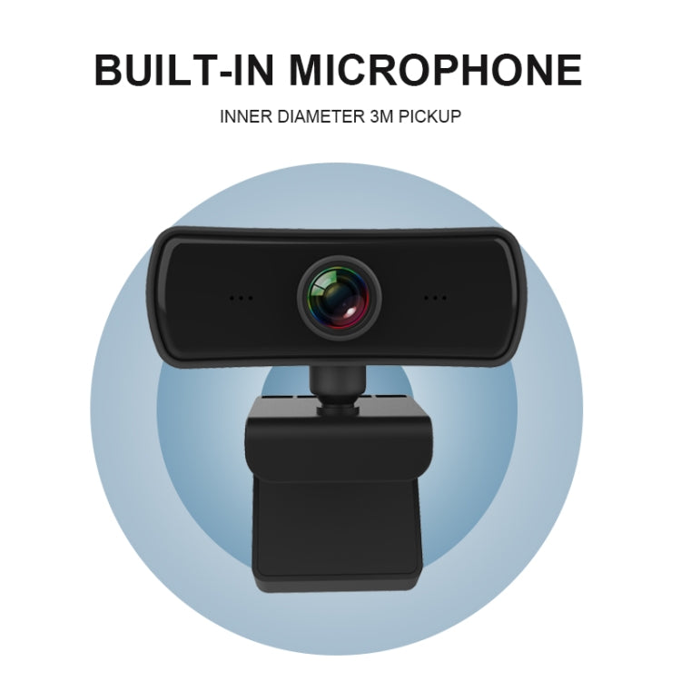 Lisslune | C3 400W Pixels 2K Resolution Autofocus HD 1080P Webcam 360 Rotation For Live Streaming Video Conference Work Webcam With Microphone USB Driver-Free