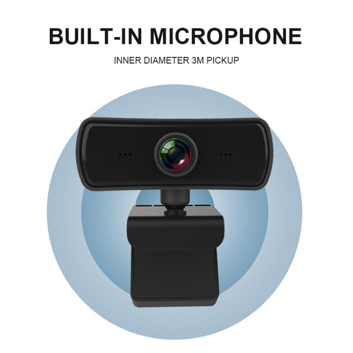 Lisslune | C3 400W Pixels 2K Resolution Autofocus HD 1080P Webcam 360 Rotation For Live Streaming Video Conference Work Webcam With Microphone USB Driver-Free