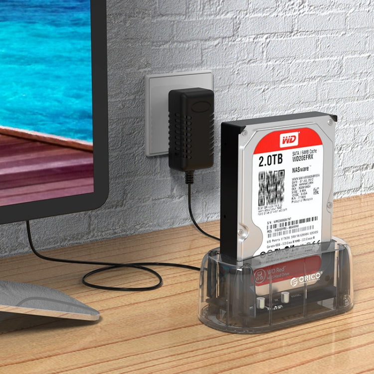 Lisslune | ORICO 6139C3-G2 3.5 Inch Transparent USB3.1 Gen2 Type-C Hard Drive Dock