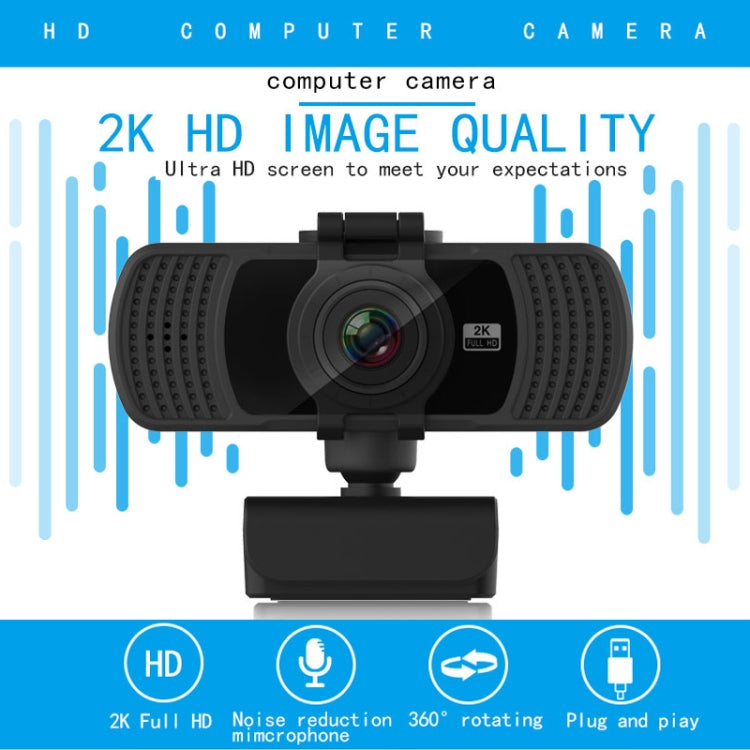 Lisslune | Richwell PC-06 Mini 360 Degree Rotating 4.0 MP HD Autofocus PC Webcam with Noise-Reducing Microphone