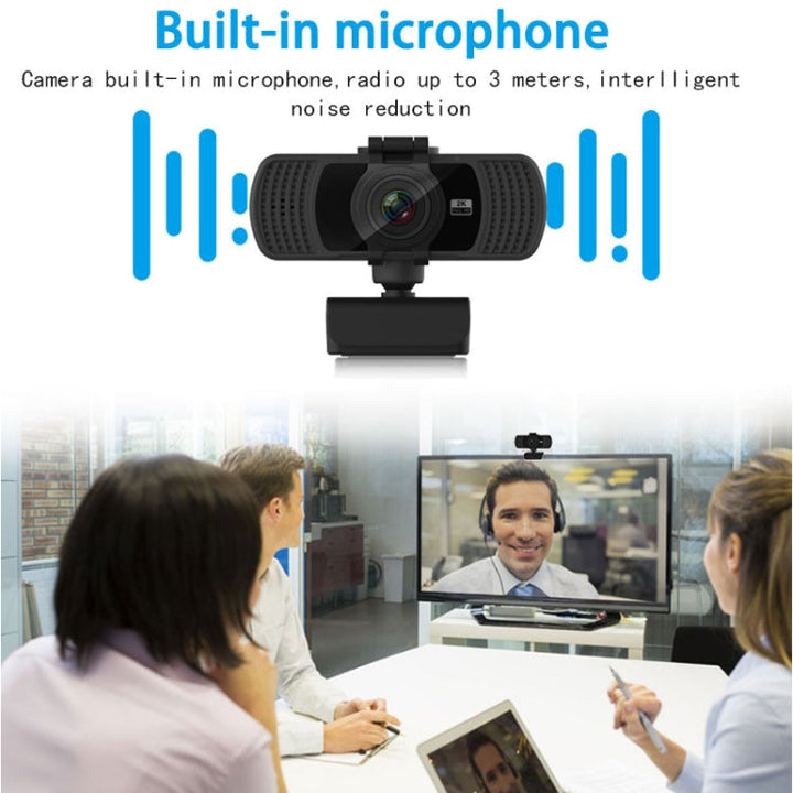 Lisslune | Richwell PC-06 Mini 360 Degree Rotating 4.0 MP HD Autofocus PC Webcam with Noise-Reducing Microphone
