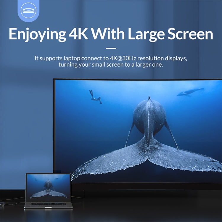 Lisslune | ORICO 6 in 1 Type-C Transparent HUB