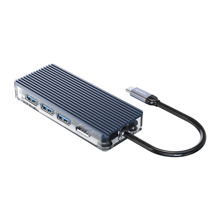 Lisslune | ORICO WB-6RJ 6 in 1 Type-C Transparent HUB
