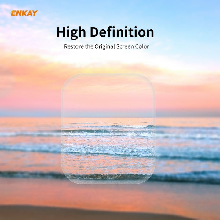 Lisslune | 2 PCS for Apple Watch Series 6/5/4/SE 40mm ENKAY Hat-Prince 3D Full Screen PET Curved Hot Bending HD Screen Protector (Transparent)