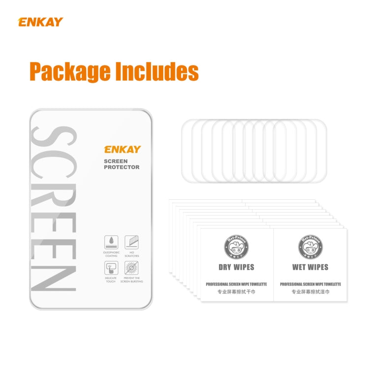 Lisslune | 10 PCS for Apple Watch Series 6/5/4/SE 40mm ENKAY Hat-Prince 3D Full Screen PET Curved Hot Bending HD Screen Protector (Transparent)