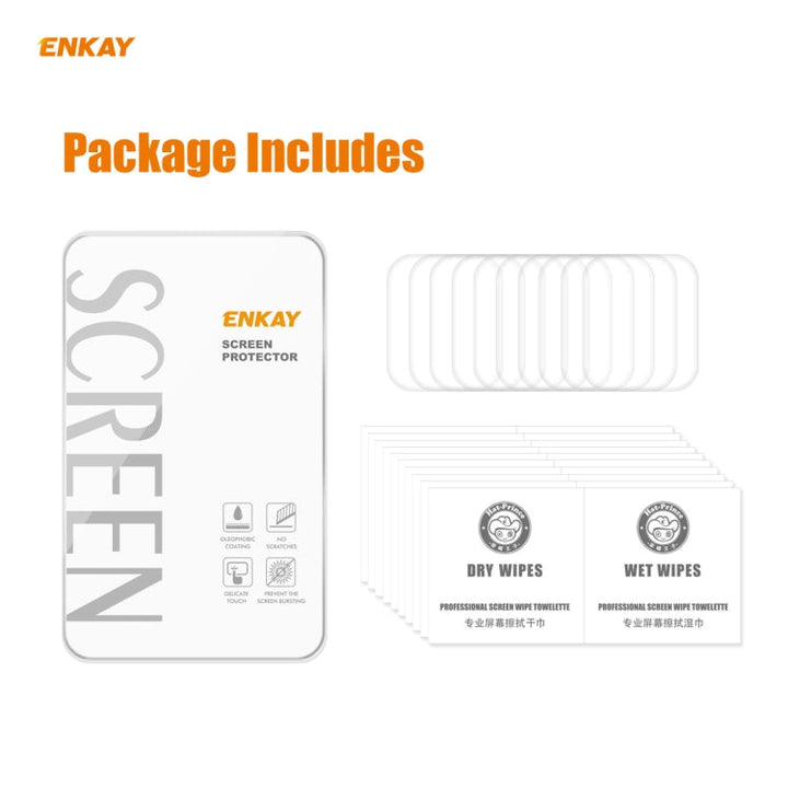 Lisslune | 10 PCS for Apple Watch Series 6/5/4/SE 40mm ENKAY Hat-Prince 3D Full Screen PET Curved Hot Bending HD Screen Protector (Transparent)