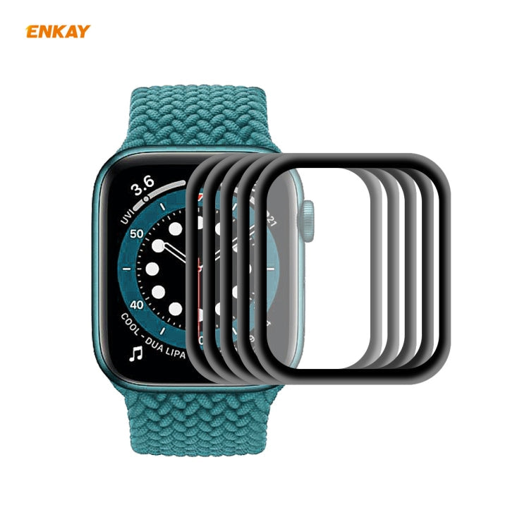 Lisslune | For Apple Watch 6/5/4/SE 40mm 5 PCS ENKAY Hat-Prince 3D Full-Screen Soft PC Frame + PMMA HD Screen Protector Film