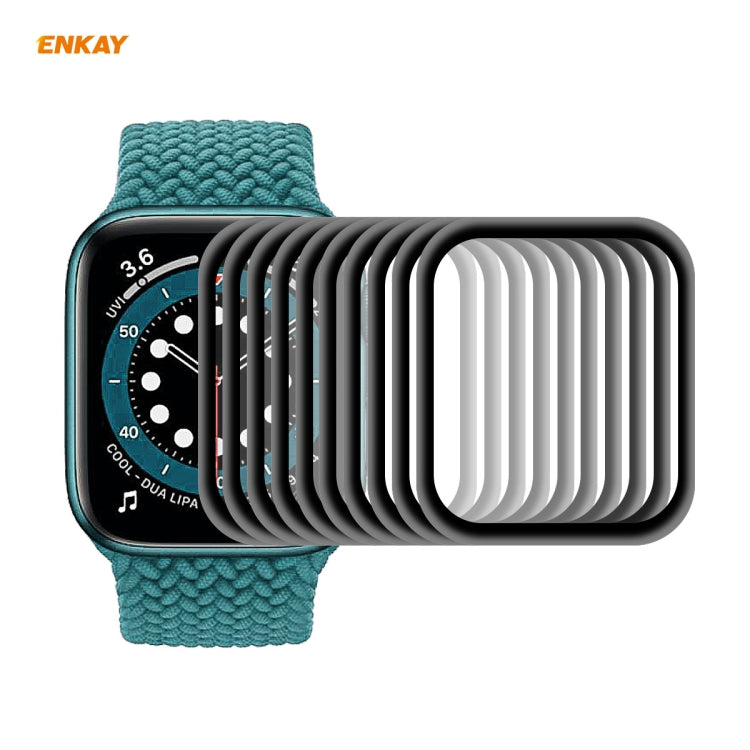 Lisslune | For Apple Watch 6/5/4/SE 44mm 10 PCS ENKAY Hat-Prince 3D Full Screen Soft PC Edge + PMMA HD Screen Protector